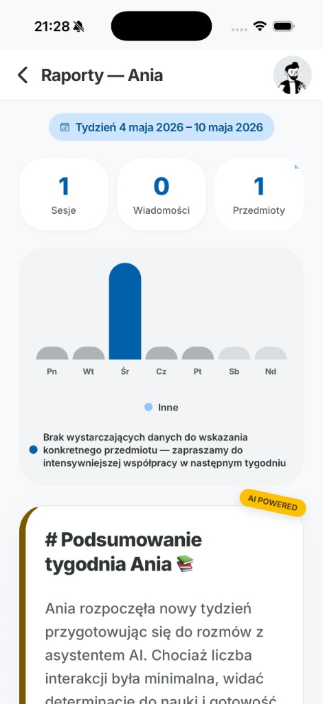 Podgląd raportów KorekAI